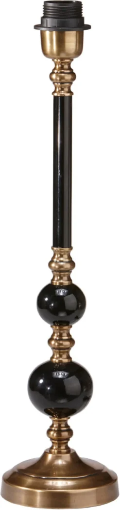 ABBEY Lampfot 50cm Svart/Antikmässing