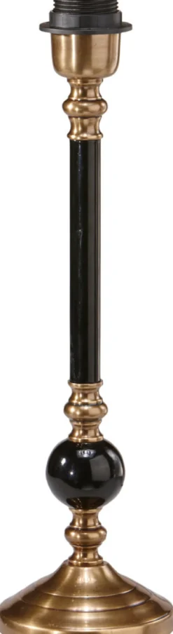 ABBEY Lampfot 40cm Svart/Antikmässing