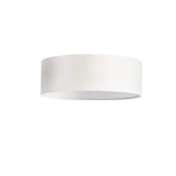 ABBIE Plafond Rund 26cm Vit/Linne
