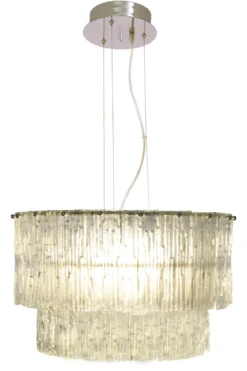ABELONE Taklampa 47cm Krom/Klar