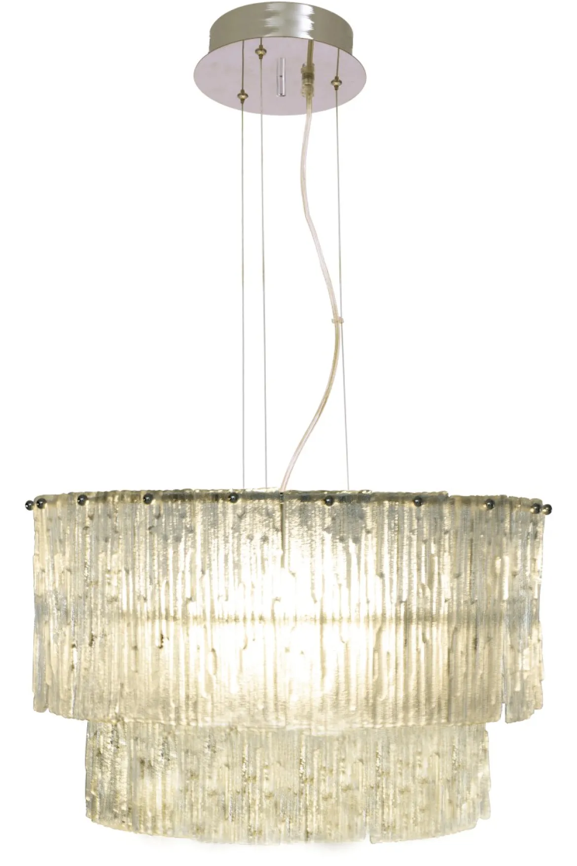 ABELONE Taklampa 47cm Krom/Klar