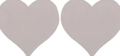 ACCESSORIZE Ljusmanschett 2-pack Hjärta Beige
