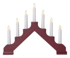 ADA Ljusstake 7L 37,5cm Röd
