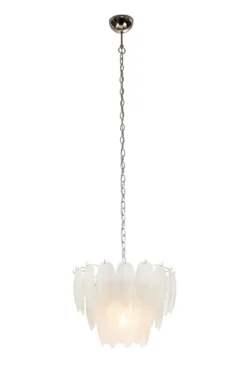 ADRIANA Taklampa 43cm Vit/Krom