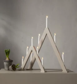 ALBO Ljusstake 5L 41cm Beige