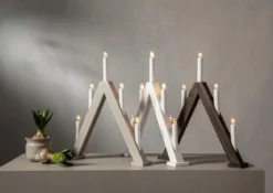 ALBO Ljusstake 5L 41cm Beige