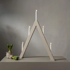 ALBO Ljusstake 5L 66cm Beige
