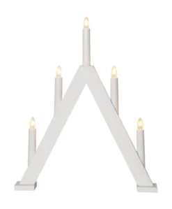 ALBO Ljusstake 5L 41cm Vit
