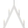 ALBO Ljusstake 5L 66cm Vit