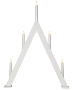 ALBO Ljusstake 5L 66cm Vit