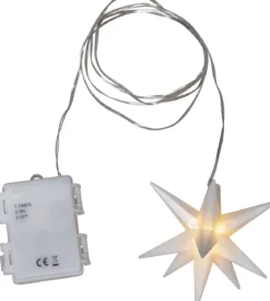 ALICE Batteristjärna 10cm Vit