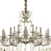 ALLINGTON Kristallkrona 15-Arm 86cm Antiksilver