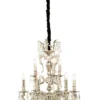ALLINGTON Kristallkrona 6+3-Arm 60cm Antiksilver
