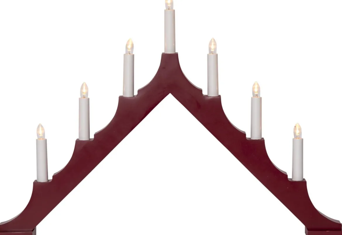 ALMA Ljusstake 40CM Röd