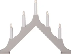 ALMA Träljusstake 33,5cm Beige