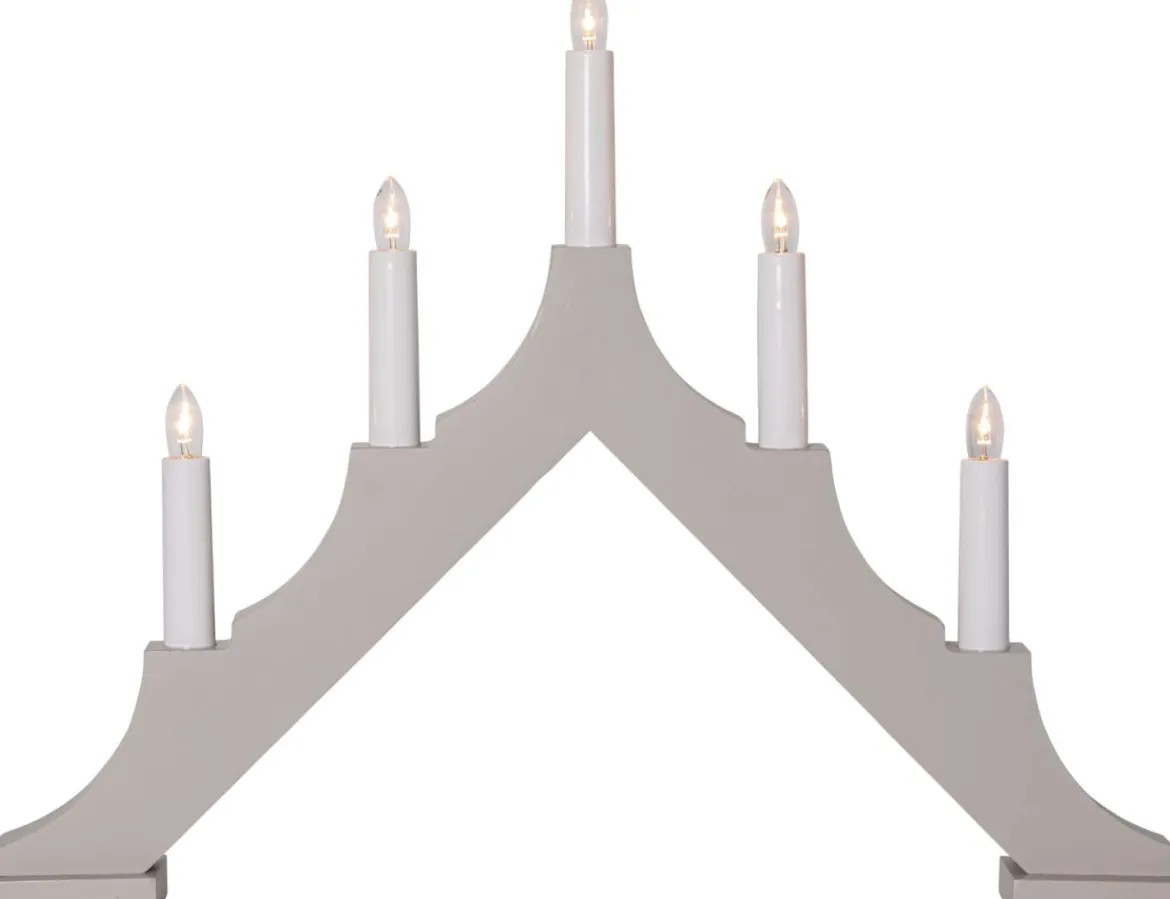 ALMA Träljusstake 33,5cm Beige