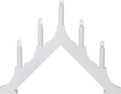 ALMA Träljusstake 33,5cm Vit