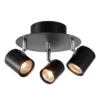 ALPHA Takspot Rund 3a Svart 20cm