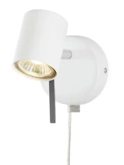 ALPHA Väggspot Vit 13cm
