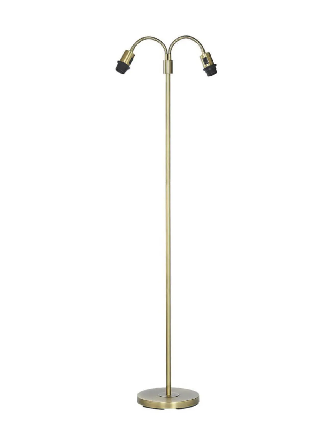 AMY Golvlampa Flex 2-Arm 150cm Antikmässing