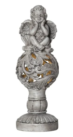 ANGEL Solcellsdekoration 27cm Beige IP44