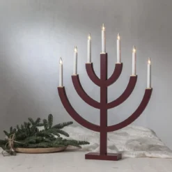 ANNO Ljusstake 7L 71cm Röd