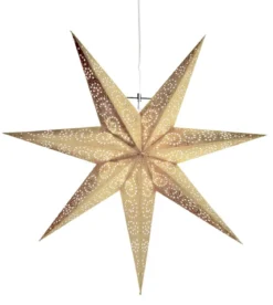 Antique Pappersstjärna 60cm Guld