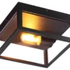 ARENDAL Plafond Ute 25cm Svart IP44