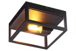 ARENDAL Plafond Ute 25cm Svart IP44