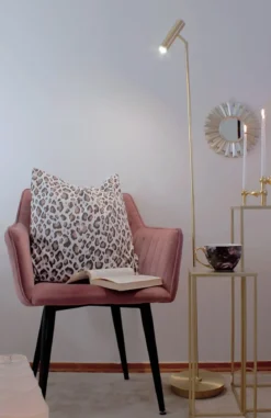 ARTIC Golvlampa Dimbar 140cm Matt Mässing
