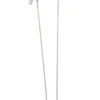 ARTIC Golvlampa LED Dubbel 137cm Vit/Krom