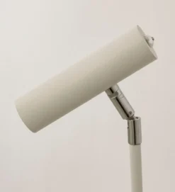 ARTIC Golvlampa LED Dubbel 137cm Vit/Krom