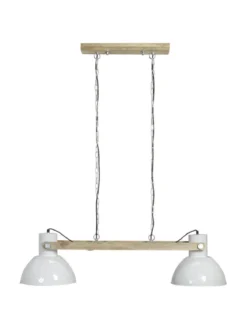 ASHBY Double Takpendel 110cm Trä/Vit