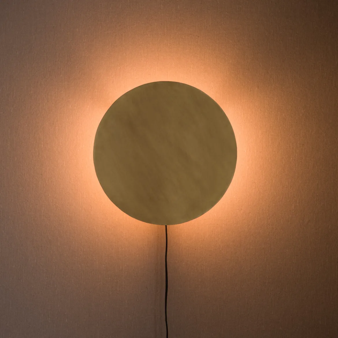 ATMOSPHERE FULLMOON Vägglampa 25cm Pale Gold