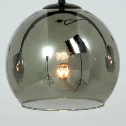 ATOM Taklampa 5:a Rak 114cm Svart/Rökgrå