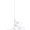 ATOM Taklampa 5-arm 48cm Vit/Klar