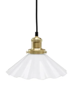 AUGUST Fönsterlampa Veckad 24,5cm Mässing/Opal