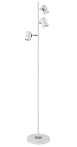 BALDER Golvlampa 3L 135cm Vit/Krom
