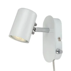 BALDER Vägglampa 14,5cm Vit/Krom
