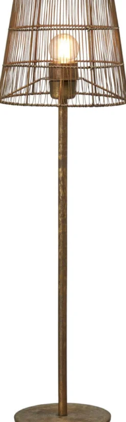 BASE Lampfot 45cm Beaten Guld