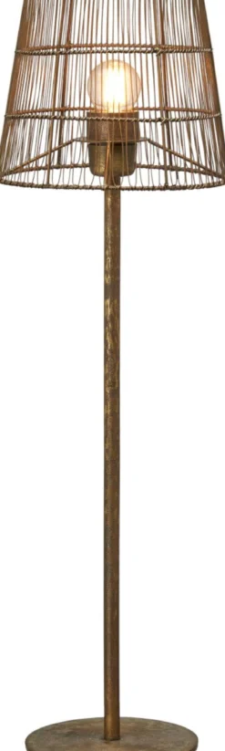 BASE Lampfot 55cm Beaten Guld