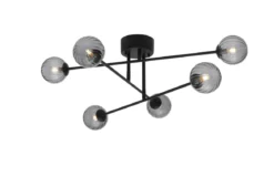 BATON-RIB Plafond 74cm Svart/Rökfärgad