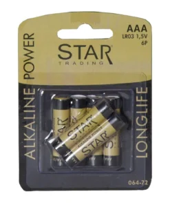 BATTERI 6-Pack AAA 1,5V Power Alkaline
