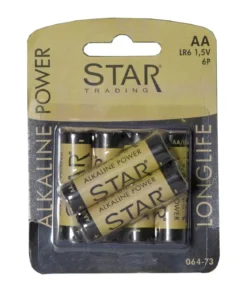 BATTERI 6-Pack AA 1,5V Power Alkaline