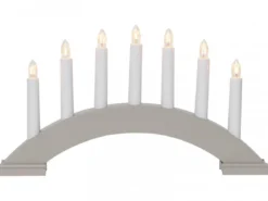 BEA Träljusstake 39cm Grå