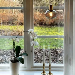 BELL Fönsterlampa 16cm Matt Mässing/Rök