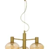 BELL Taklampa 4:a 47cm Matt Mässing/Amber