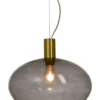 BELL Taklampa 35cm Matt Mässing/Rök