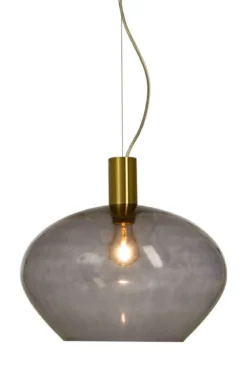 BELL Taklampa 35cm Matt Mässing/Rök