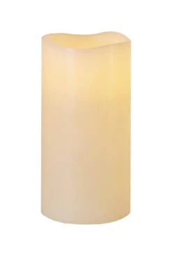 BIG LED-Blockljus 20cm Elfenben